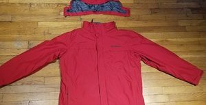 Columbia interchange  red ski snowboard jacket